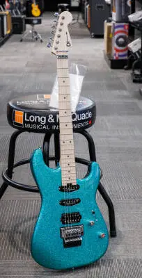 Charvel Guitars - Pro-Mod San Dimas Style 1 HSS FR M, Maple Fingerboard - Aqua Flake 2